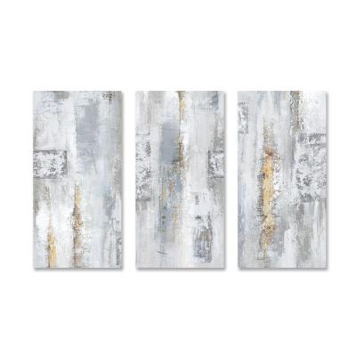 China High Resolution Printing White Gray Nordic Oil Painting Wall Art Picture Canvas Painting Home Decor Cuadros Living Room Decoration Abstract for sale