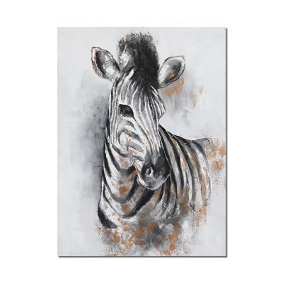 China Environmental Materials Subtract Animal Painting Print With 50% Thick Hand Painting 3D Texture Wall Art Decoration For Living Room for sale