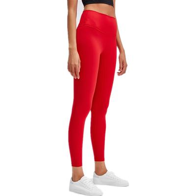 China 2020 Hot High Quality Stitching Women's Breathable Gym Leggings Sports Leggings Fitness Solid Color for sale