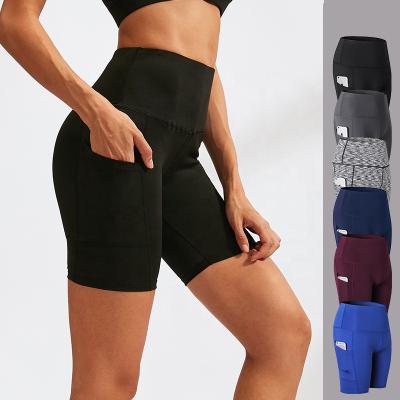 China Breathable America Sweat Shorts Biker Shorts Women Yoga Workout Apparel Shorts High Waist for sale