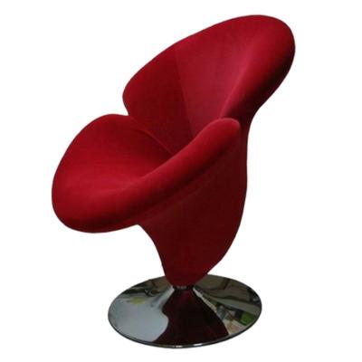 China Living Room Furniture Flower Shaped Swivel Office Lounge Chairs Living Room Velvet Fabric Sofa Recliner Chair for sale