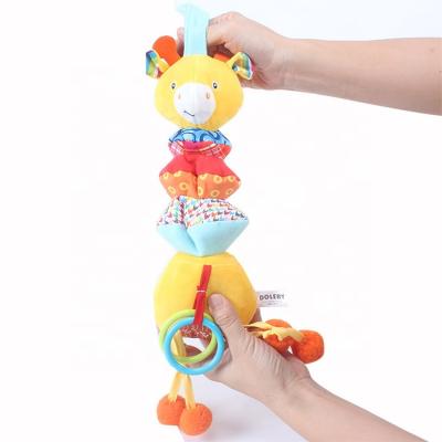 China Toy Dolery Deer Musical Pull Musical String Baby Stroller Soft Hanging Toy for sale