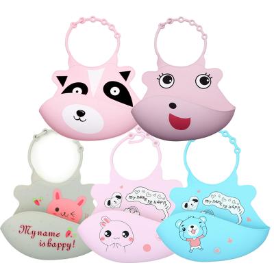 China BPA Free Silicone B901 Bib Cute Animal Baby Products Can Be Washed for sale