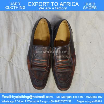 China Factory supply high grade second hand shoes factory supply premium clean men's used shoes leather directly used shoes export for Africa for sale