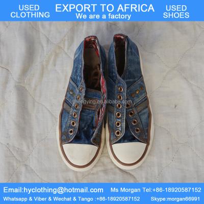 China High Grade Second Hand Shoes First Class Big Stock Used Shoes In Bales Export For Africa for sale