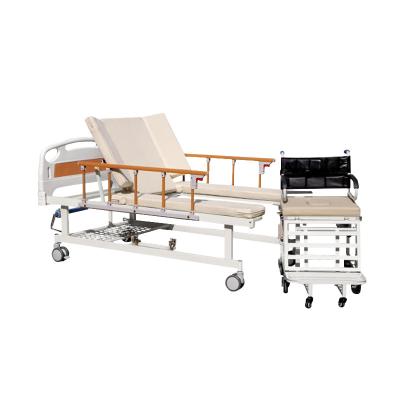 China 5 Functions Doctor Bed Wheelchair Electric Bed Multi Functional Patient Wheelchair Medical Hospital Bed for sale