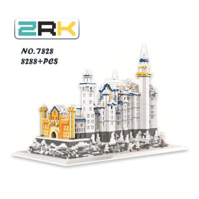 China Building Toy 7828 Swan Lake Castle Assembled Building Blocks Mini Building Blocks Brick Girls Gift Toy Set Building Model for sale