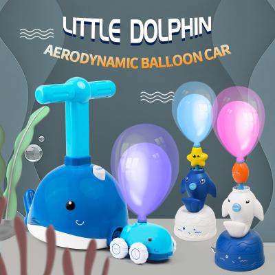 China New Funny Educational Toy Amazon Sea Animal Balloon Launcher Car Toy Set Balloon Car Balloon Car Toy Hot-selling Rocket for sale