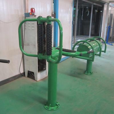 China Steel Fitness Equipment Back Stretcher Lumbar Support Gym Gymnasium OEM Galvanized Blue Green Outdoor Galvanized Logo Color for sale