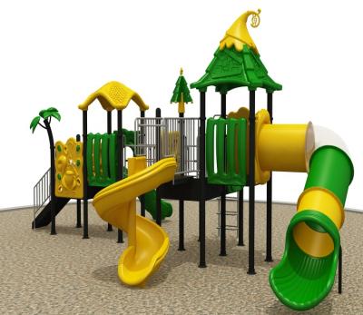 China Children Playing 2022Outdoor Plastic Exercise Equipment Children Playground Slide Swing For Sale for sale