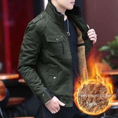 China Breathable Jacket men's coat winter warm stand collar casual denim jacket men's winter coat for cross-border wholesale for sale