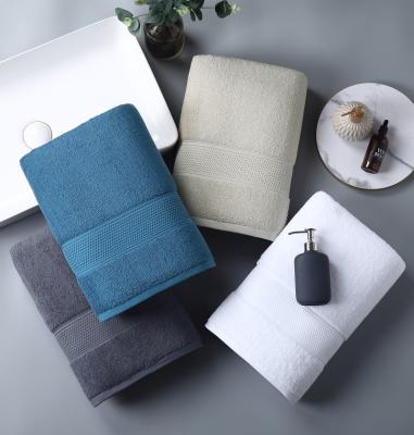 China Soft Comfortable 100% Cotton Bath Towel Hand Towel Hand Hotel Hotel Towel Set Customized for sale