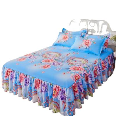 China Home Custom Size Dust Ruffle Wrinkle And Drop Tailored 10 Inch Fade Resistant Bed Skirt for sale