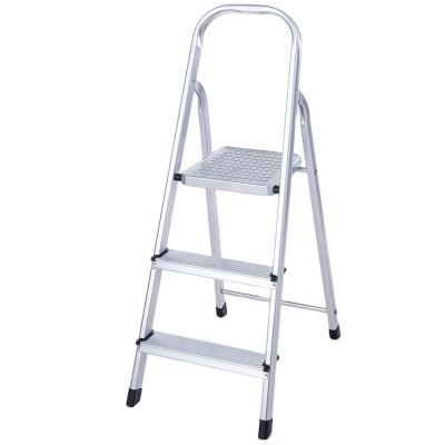 China Multifunctional Folding Ladders Lightweight Aluminum Folding Ladder With 3 Steps for sale