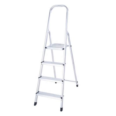 China Folding Ladders 4 Step Aluminum Portable Ladder Folding Steel Ladder For Family for sale