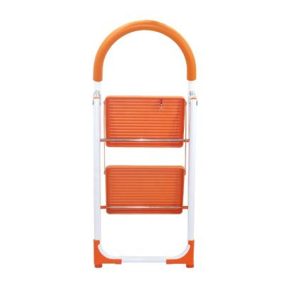 China Hot-selling Small Iron 2 Step Folding Ladders Foldable Ladder for sale