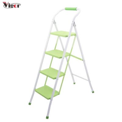 China Chinese Straight Folding Ladders Step Ladder Iron Step Stool For External Use for sale