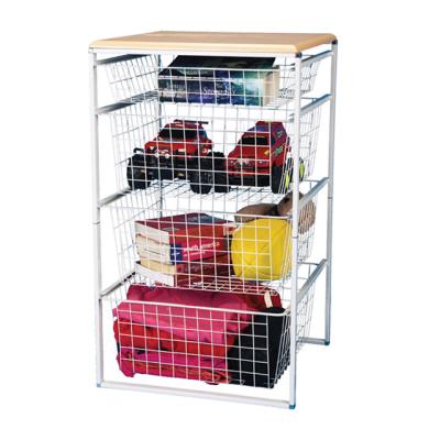 China High Quality Standing Iron Rack 4 Layers Vegetable Storage Rack Shelf Storage Shelves for sale