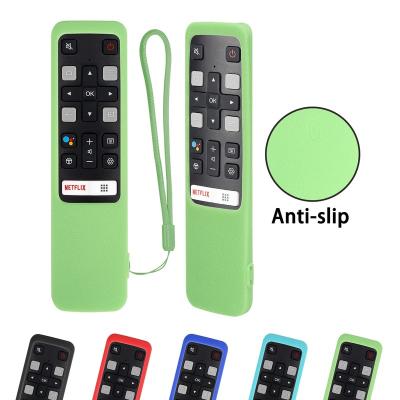 China Factory Gaxever Silicone Soft Silicone Case Durable Protector Voice TV Remote Control Cover RC802V FMR1 Use For TCL LCD TV 65P8S for sale