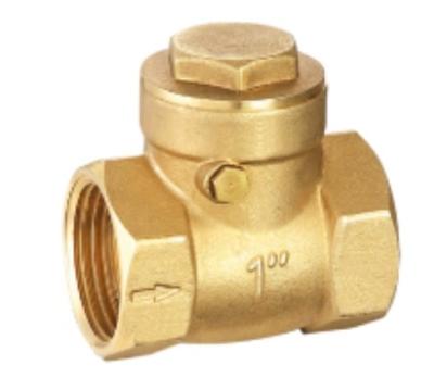 China 1 inch Messing Swing Check Valve Gedrukt 1 / 2 inch Messing Check Valve Te koop