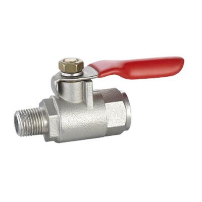 China Manual male Brass mini motorized ball valve / General ball valve mini for sale