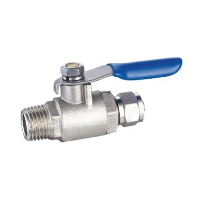 China factory quality Water Oil Gas Male Brass Mini Ball Valve Male Threaded Brass Body for sale