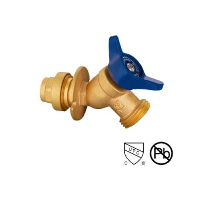 China SS Quick Connected Brass Stop Valve / Hose Bibb Valve Drain With Aluminum Handle 1/2