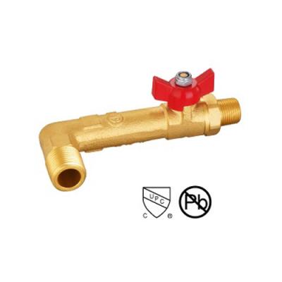 China Brass Hose Bibb Ball Valve Male And Female Threaded Brass Valve With Aluminum Alloy Handle for sale