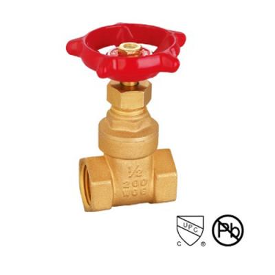 China Casting Body Brass Female Thread 4 Inch Gate Valve Brass Connect Manual Power for sale