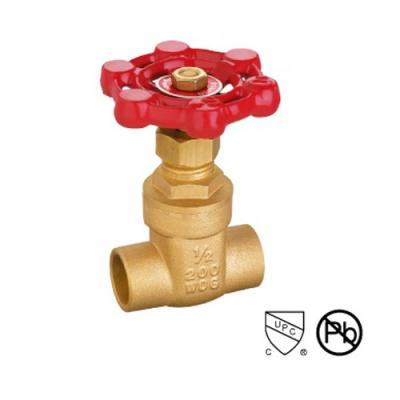 China Casting Body Brass Solder 2 Inch Brass Gate Valve / Water Gate Valve for sale