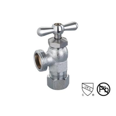 China Chrome Plating Threaded Retaining Ring Brass Boiler Drain Valve For Machine Garden for sale