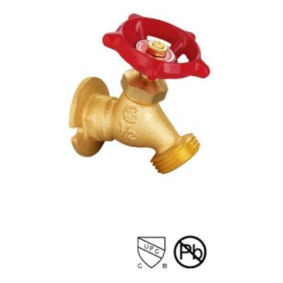 China Plain Brass Threaded Retaining Ring Boiler Drain Valve Used For Machine Garden for sale