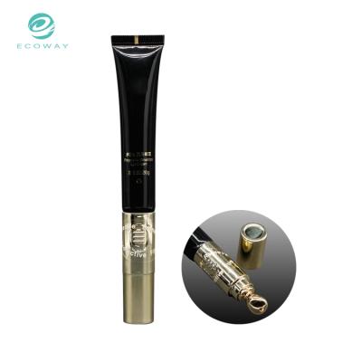 China Eco - Friendly Vibration Eye Cream Cosmetic Tube With Metal Applicator for sale