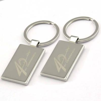 China Handmade Engraved Custom Promotional Gift Wholesale Gift Customization Double Sided Word Blank Matle Stainless Steel Key Chain for sale