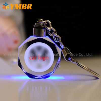 China Crystal Wholesale Photo Flashlight Accessories Acrylic Lighter Keychains Led Car Logo Keychain Low MOQ Blank Manufacturer Custom Luxury for sale