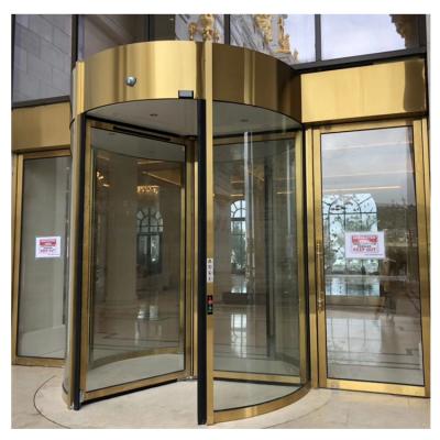 China 3 wings automatic revolving door glass revolving door for hotel for sale