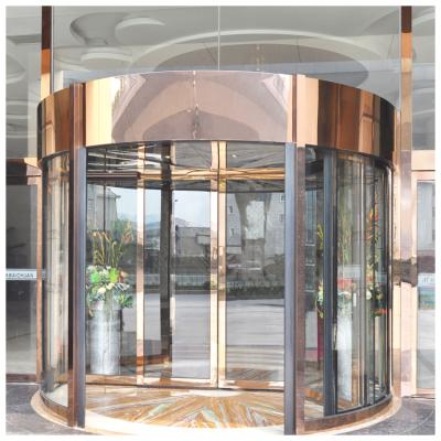 China Brand Automatic Automatic Revolving Door PAD Glass Revolving Door for sale