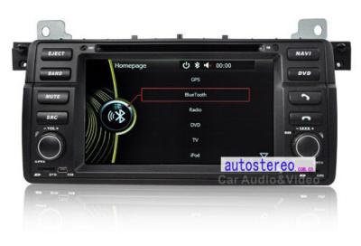 China BMW zat Nav DVD Stereogps de Navigatie Hoofdeenheid van 7 Duimautoradio voor Gezeten Nav Huivering van BMW E46 M3 6.0 Bluetooth A2DP Te koop