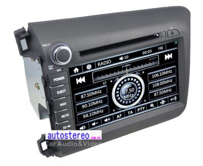 China Bluetooth 8'' Car Stereo GPS Navigation Multimedia  for Honda Civic 2012+ Left Hand Drive for sale