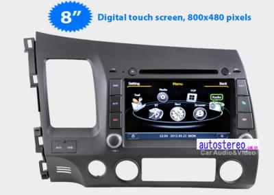 China Multimedia Honda SAT Nav DVD für Navigations-Kopfeinheit DVD Autoradio Honda Civics Stereo-GPS System zu verkaufen