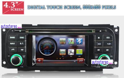 China 4.3“ Autoradio Stereogps Satnav voor Chrysler/Dodge/Jeep het Systeem van de Autonavigatie Van verschillende media Te koop