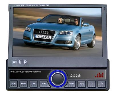 China 7 Inch Single Din Car Stereo Multimedia Player System With ISDB-T / DVB-T for sale