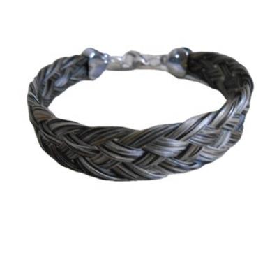 China All Styles Supply 18-19cm Braided Horse Hair Jewelry Bracelets For Women With Natural Color Horse Hair Tail for sale