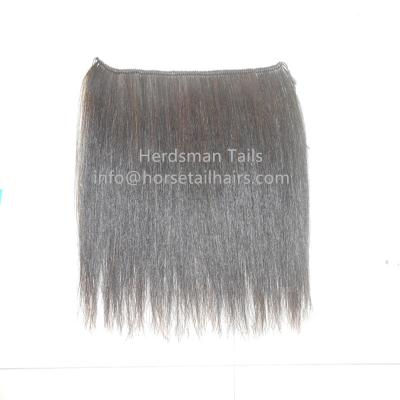 China Natural Tapered or Blunt Cut 10-40 Inches Wefted Long Horse Hair For Rocking Horse Mane Extensions And Weaving Horse Mane Hairs for sale