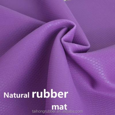 China Yoga Exercise Comfortable Non Slip Natural Rubber Gym Yoga Mat for sale