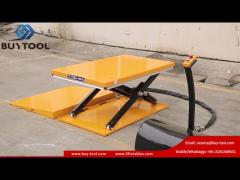 85mm Low Profile Lift Platform Table with Hydraulic Pump