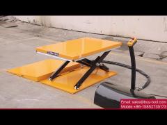 U Shaped Low Profile Lift Tables 2000kg 1 Ton 6600lbs Capacity