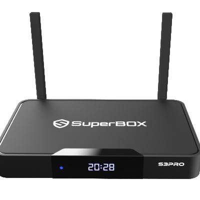 China 2022 Newest Set Top Box Pro Android 9.0 Life Time Free 1000 Channels Superbox S3 Set Top Box With Voice Control Hotkeys Functions And Playback 7days for sale