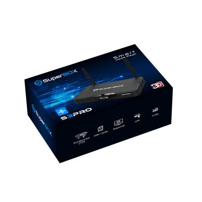 China Lifetime Channels Pro Android 9.0 Superbox S3 Free 1000 Set Top Box With Remote And Voice Control Hotkeys Functions Support Playback for sale