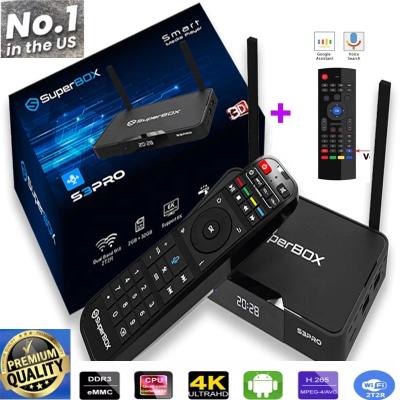 China Best Lifetime 2022 Genuine Free Channels Superbox S3 Elite Android TV Box 2GB 32GB 2GB 32GB For USA Canada Mexico Europe PK Superbox S2 Elite 2021 PRO for sale